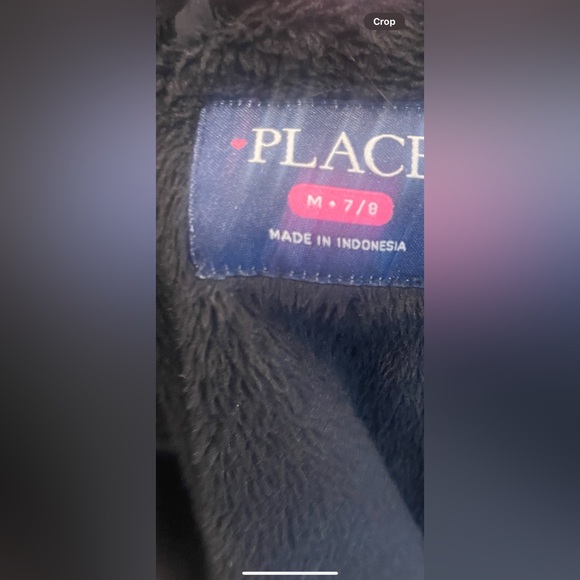 Black plush Jacket Size 8 youth - Picture 2 of 2